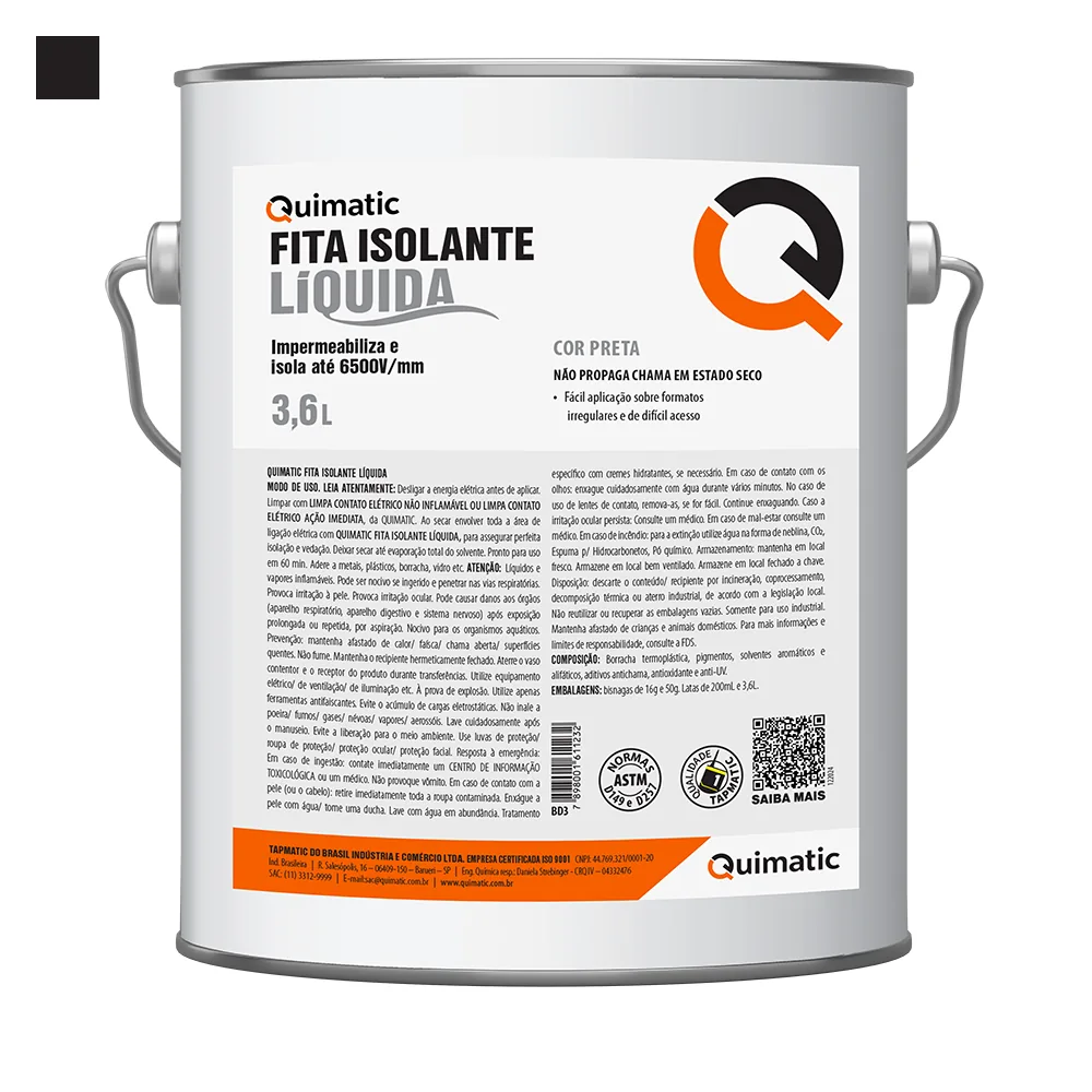 Fita Isolante Líquida Quimatic — foto 2, Quimatic, Hebron Ferramentas