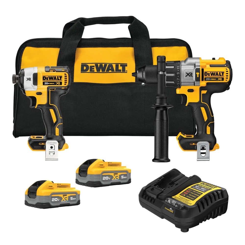 Combo DeWALT DCK299H2 20V MAX — Furadeira de Impacto e Parafusadeira — DeWALT, Hebron Ferramentas