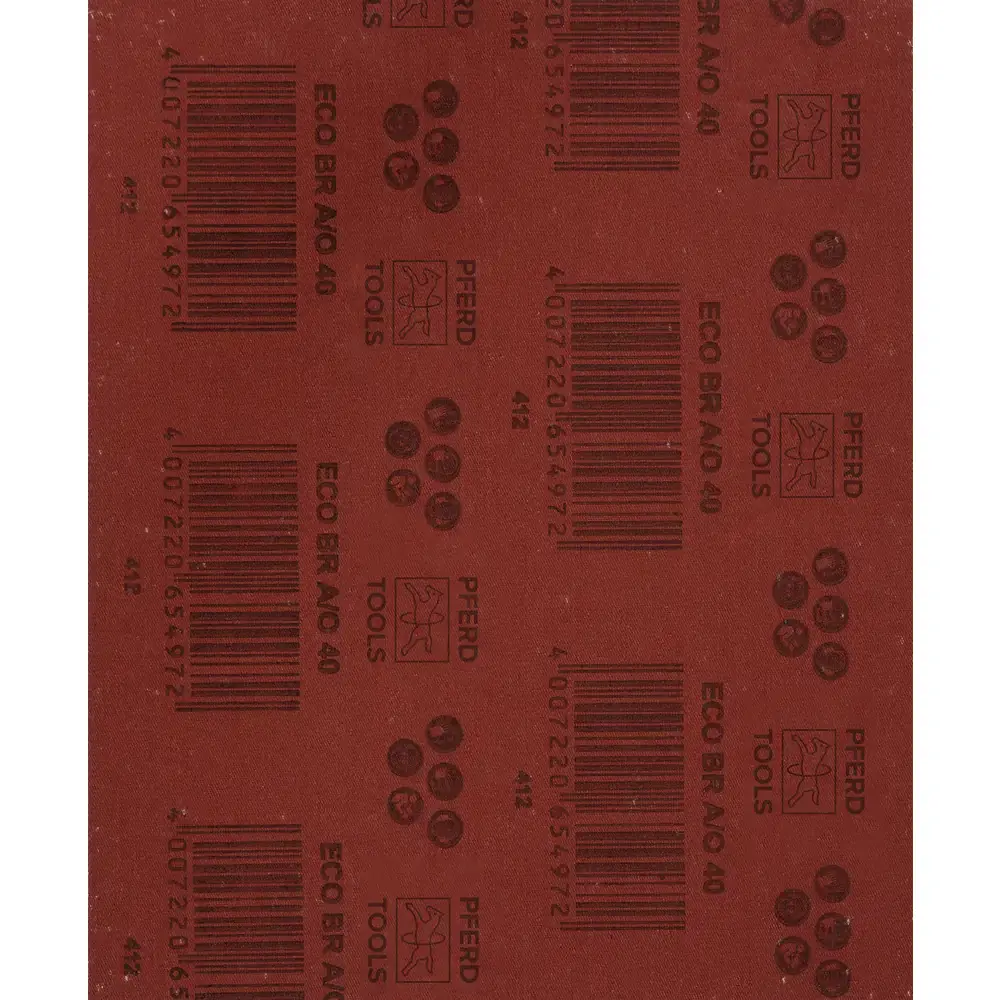 Folha de Lixa Ferro PFERD BG ECO — Costado de Pano, 230 × 280 mm — FOLHA DE LIXA BG ECO BR 230X280 A 40