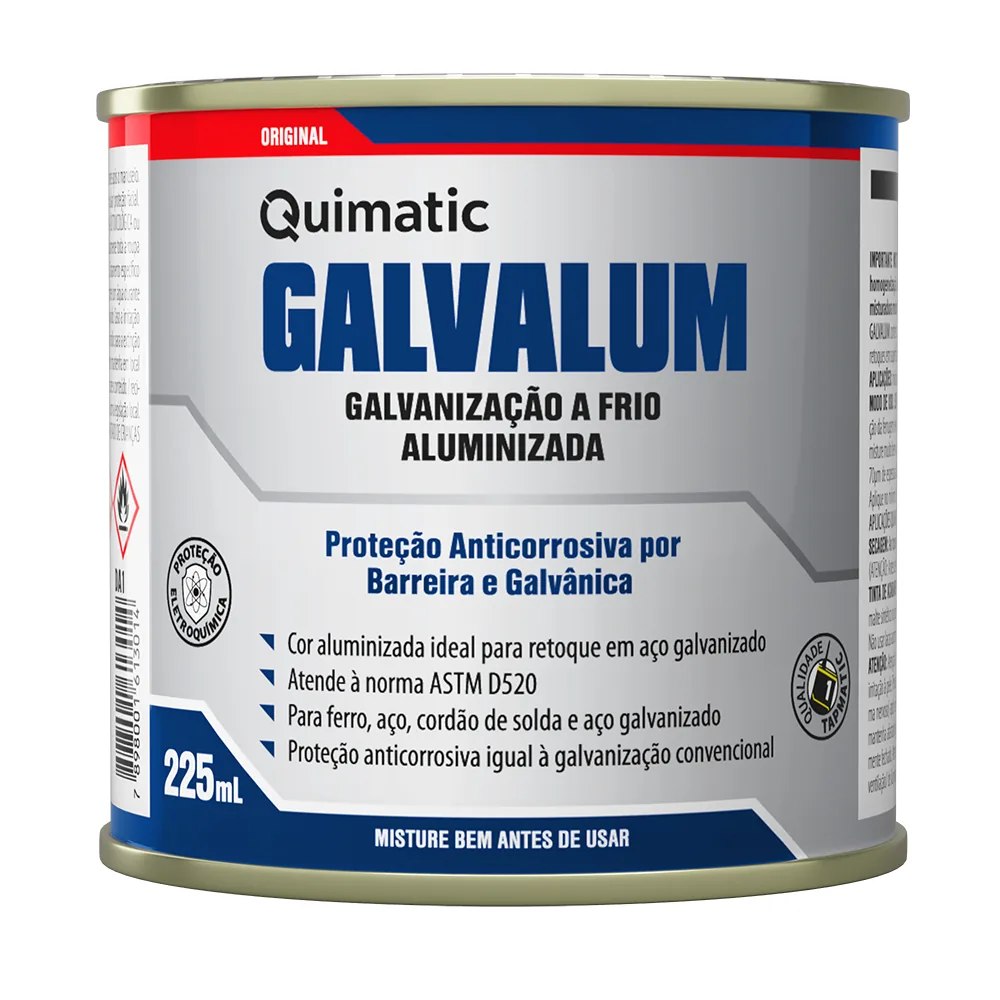 Galvalum — Galvanização Aluminizada a Frio — Quimatic, Hebron Ferramentas