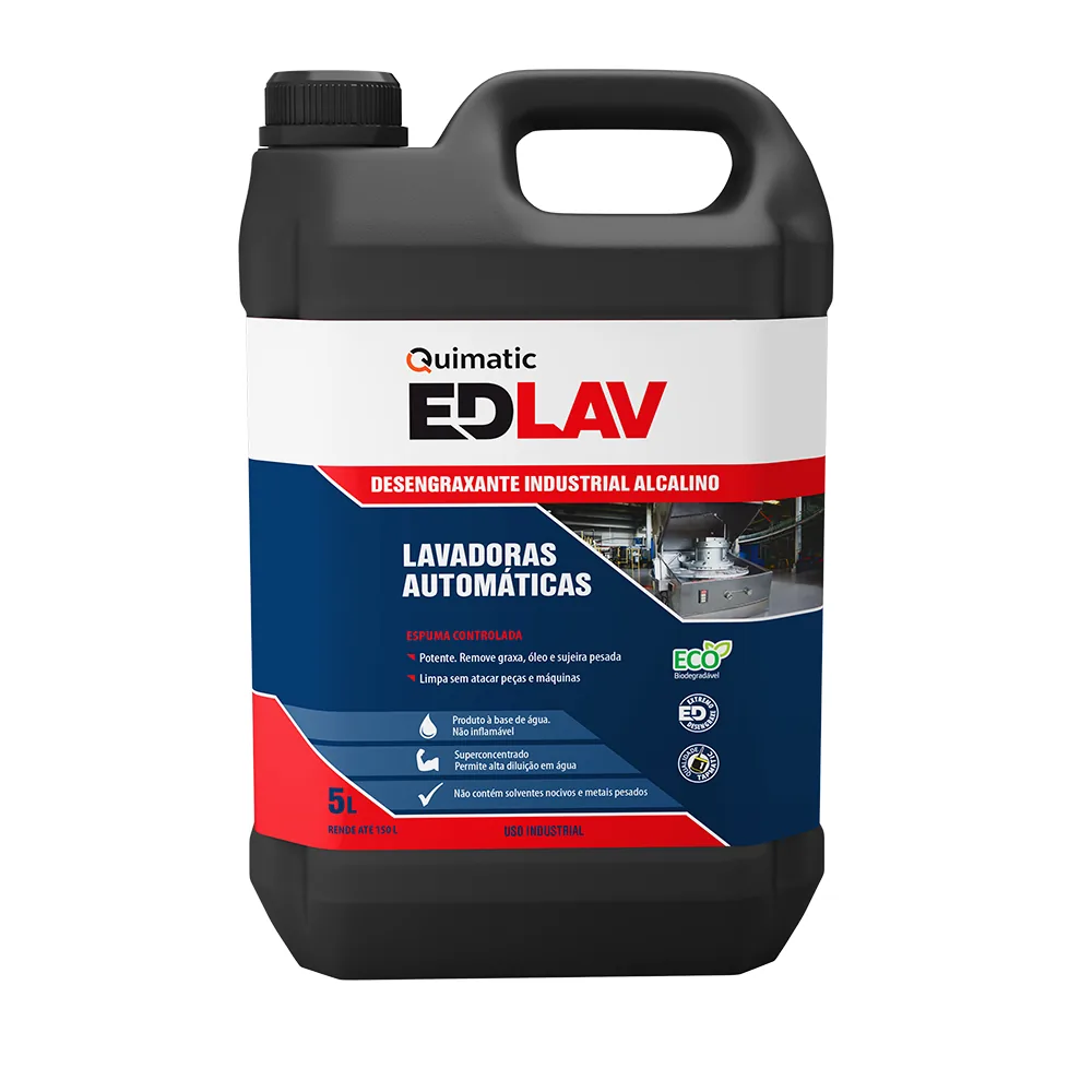 Quimatic ED Lav — Desengraxante para Lavadoras Automáticas — Quimatic, Hebron Ferramentas