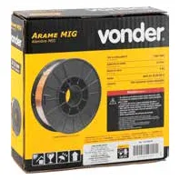 Arame MIG/MAG ER70S-6 Vonder — Carretel Plástico 5 kg — embalagem