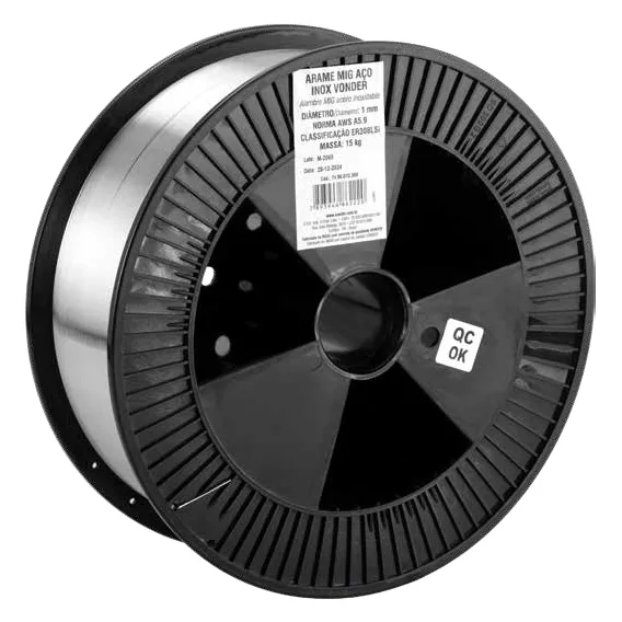 Arame MIG Aço Inox ER 308LSi Vonder — 15 kg — Vonder, Hebron Ferramentas
