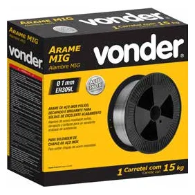 Arame MIG Aço Inox ER 309LSi Vonder — 15 kg — embalagem
