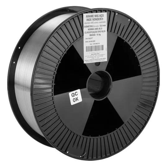 Arame MIG Aço Inox ER 316LSi Vonder — 15 kg — Vonder, Hebron Ferramentas