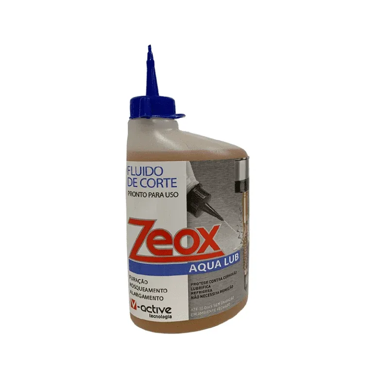 ZEOX Aqua Lub® — Fluido de Corte Anticorrosivo V-active® Pronto para Uso — VCI Brasil, Hebron Ferramentas