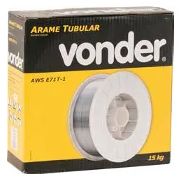 Arame Tubular E71T-1C Vonder — 15 kg — embalagem
