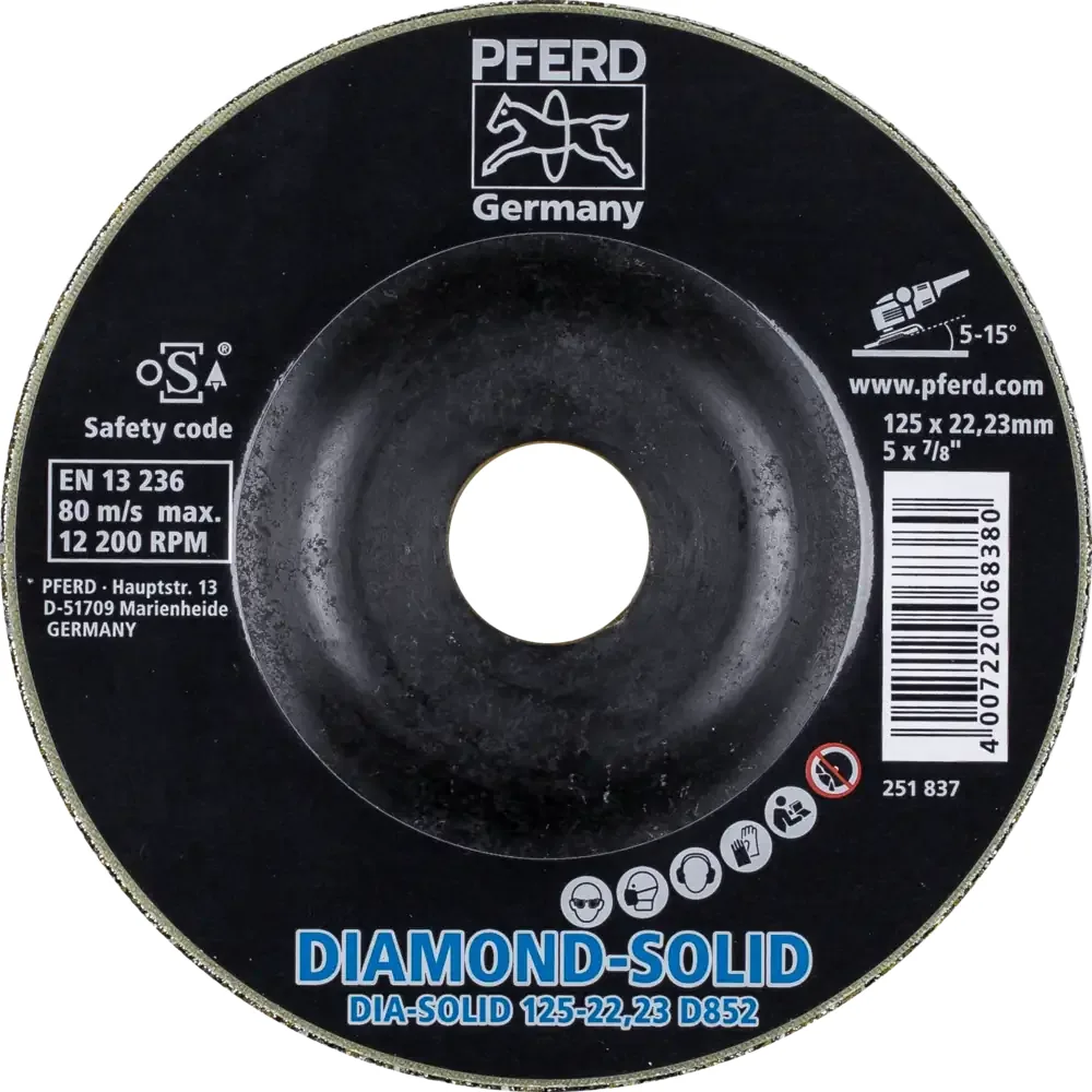 Disco diamantado PFERD para materiais duros