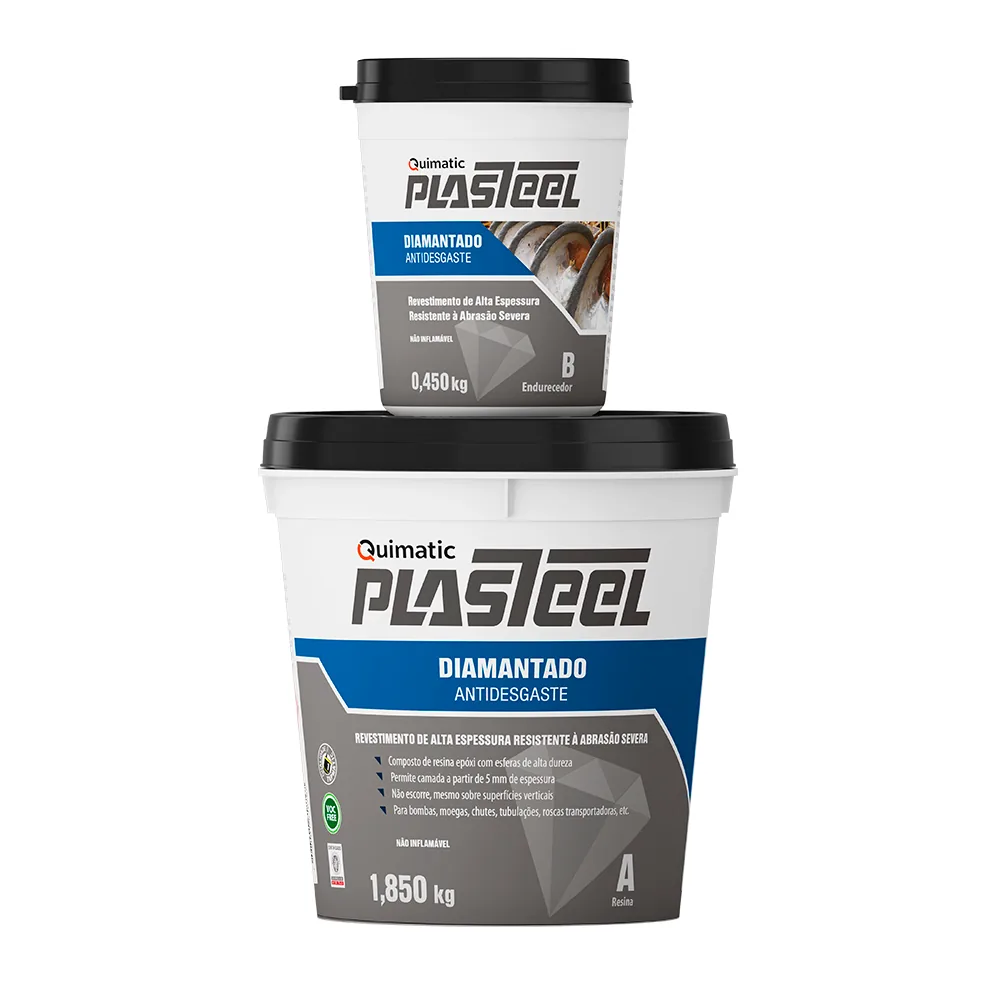 Plasteel Diamantado — Quimatic, Hebron Ferramentas