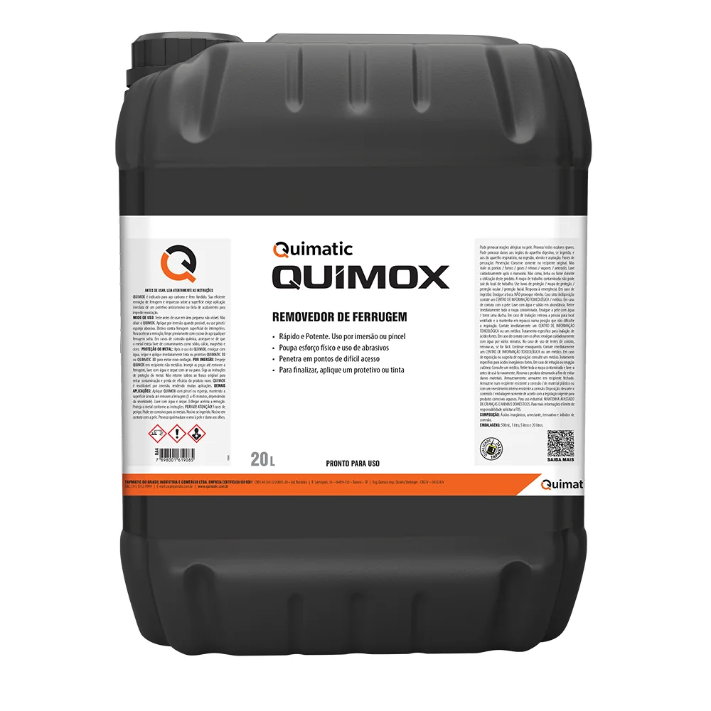 Quimox — Removedor de Ferrugem Ultrarrápido — foto 4, Quimatic, Hebron Ferramentas