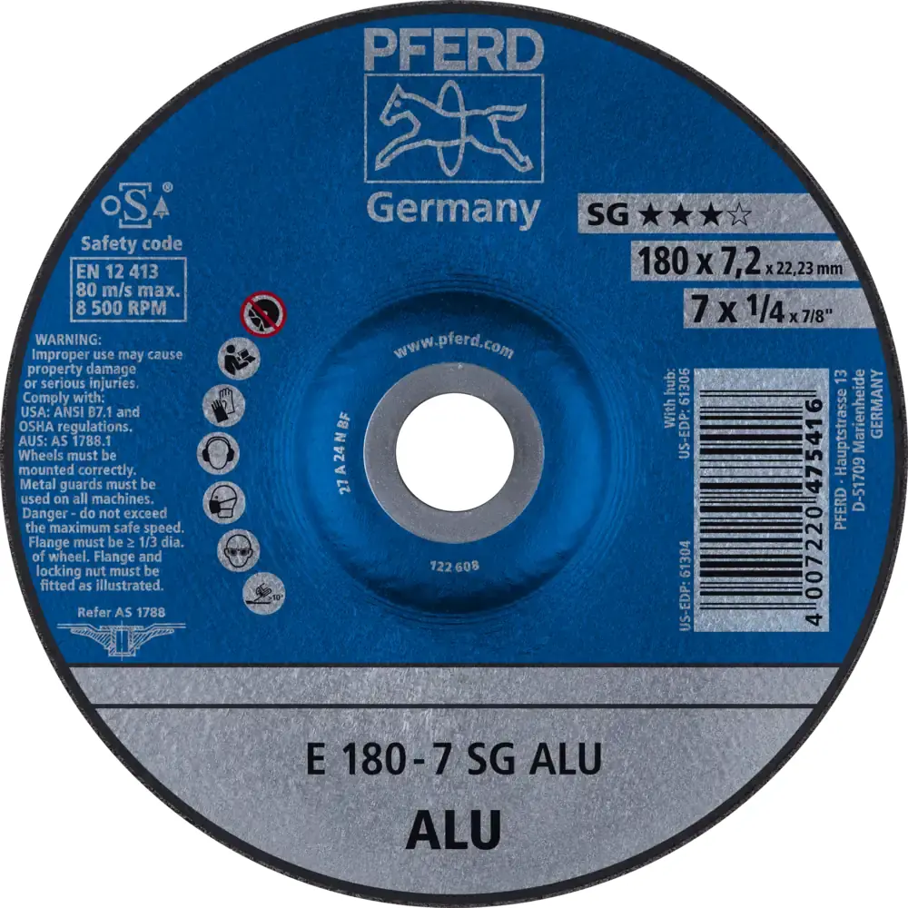 Disco de Desbaste PFERD SG ALU — PFERD, Hebron Ferramentas